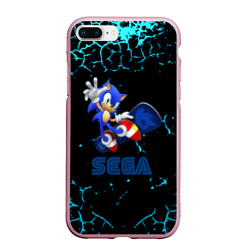 Чехол для iPhone 7Plus/8 Plus матовый Sonic sega game