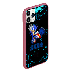 Чехол для iPhone 11 Pro Max матовый Sonic sega game - фото 2