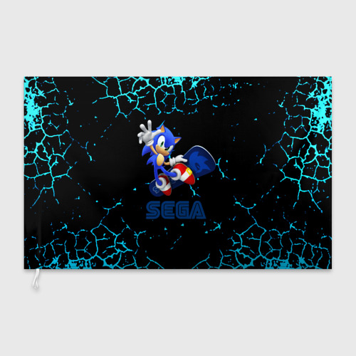 Флаг 3D Sonic sega game - фото 3