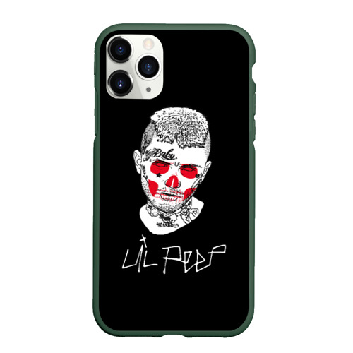 Чехол для iPhone 11 Pro матовый с принтом Lil Peep idol 2023, вид спереди #2