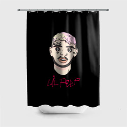 Штора 3D для ванной Lil Peep rap music 