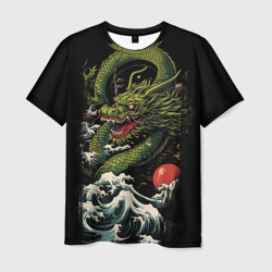 Мужская футболка 3D Дракон  2024 символ  года