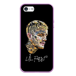 Чехол для iPhone 5/5S матовый Lil Peep mosaic rap