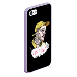 Чехол для iPhone 5/5S матовый Lil peep band steel - фото 2