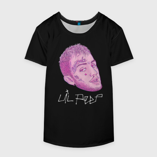 Накидка на куртку 3D Lil Peep rip 21, цвет 3D печать - фото 4