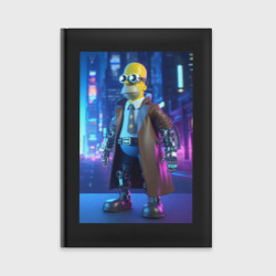 Ежедневник Homer Simpson cyber detective ai art