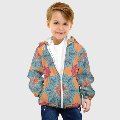 Детская куртка 3D Ажурный орнамент, цвет белый - фото 3