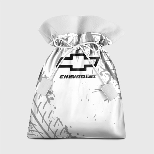 Подарочный 3D мешок Chevrolet speed на светлом фоне со следами шин