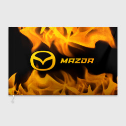 Флаг 3D Mazda - gold gradient по-горизонтали