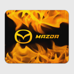 Прямоугольный коврик для мышки Mazda - gold gradient по-горизонтали