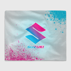 Плед 3D Suzuki neon gradient style