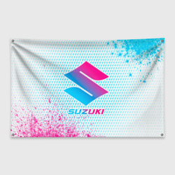Флаг-баннер Suzuki neon gradient style