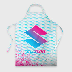 Фартук 3D Suzuki neon gradient style