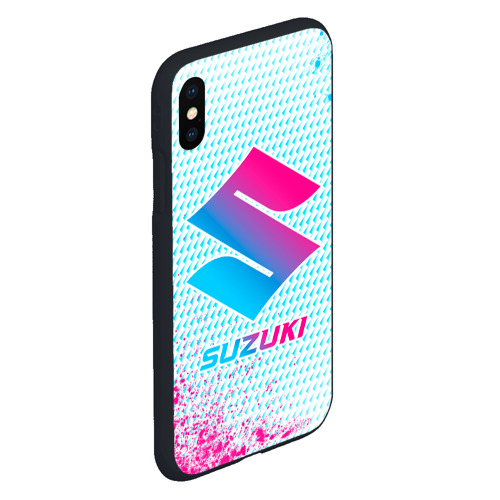 Чехол для iPhone XS Max матовый Suzuki neon gradient style - фото 3