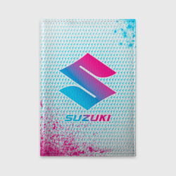 Обложка для автодокументов Suzuki neon gradient style