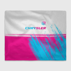 Плед 3D Chrysler neon gradient style посередине