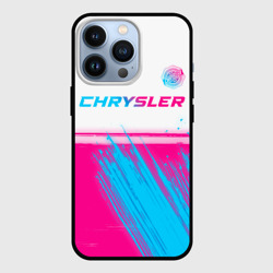 Чехол для iPhone 13 Pro Chrysler neon gradient style посередине