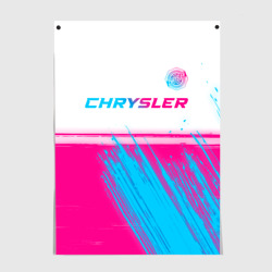 Постер Chrysler neon gradient style посередине