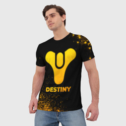 Мужская футболка 3D Destiny - gold gradient - фото 2