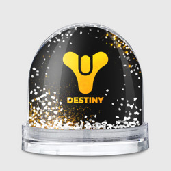 Игрушка Снежный шар Destiny - gold gradient