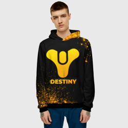 Мужская толстовка 3D Destiny - gold gradient - фото 2