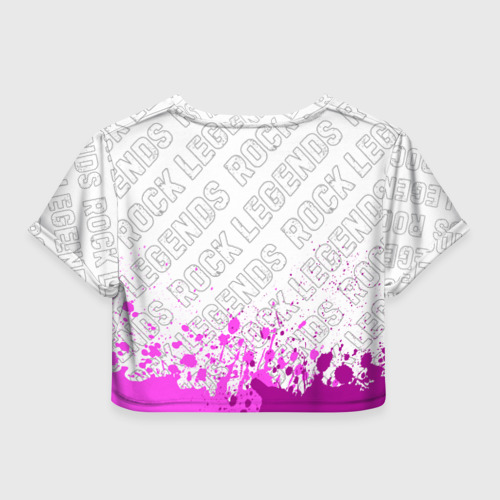 Женская футболка Crop-top 3D Deftones rock legends посередине, цвет 3D печать - фото 2
