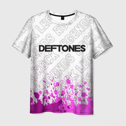 Мужская футболка 3D Deftones rock legends посередине