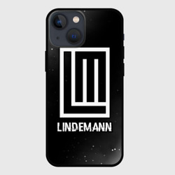 Чехол для iPhone 13 mini Lindemann glitch на темном фоне