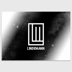Поздравительная открытка Lindemann glitch на темном фоне