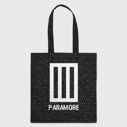 Шоппер 3D Paramore glitch на темном фоне