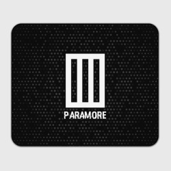 Прямоугольный коврик для мышки Paramore glitch на темном фоне