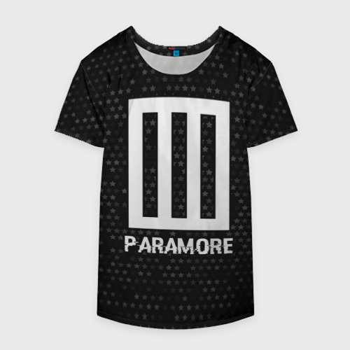 Накидка на куртку 3D Paramore glitch на темном фоне, цвет 3D печать - фото 4