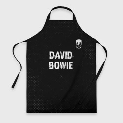 Фартук 3D David Bowie glitch на темном фоне посередине