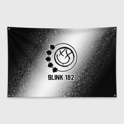 Флаг-баннер Blink 182 glitch на светлом фоне