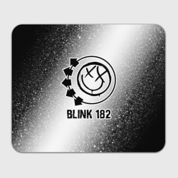 Прямоугольный коврик для мышки Blink 182 glitch на светлом фоне