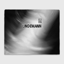 Плед 3D Lindemann glitch на светлом фоне посередине