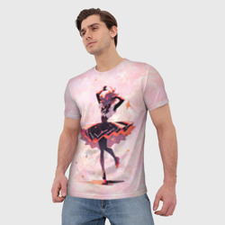 Мужская футболка 3D Балерина в Хэллоуин - фото 2