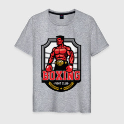 Fignt club boxing – Мужская футболка хлопок с принтом купить со скидкой в -20%