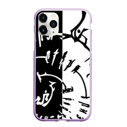 Чехол для iPhone 11 Pro Max матовый Астарион - знак на спине чб