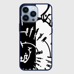 Чехол для iPhone 13 Pro Астарион - знак на спине чб