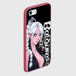 Чехол для iPhone 5/5S матовый Shadowheart - серебрянные волосы Baldur’s Gate - фото 2