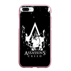 Чехол для iPhone 7Plus/8 Plus матовый Assassin's Creed белые краски