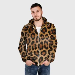 Мужская ветровка 3D Leopards texture - фото 2