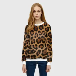 Женский свитшот 3D Leopards texture - фото 2