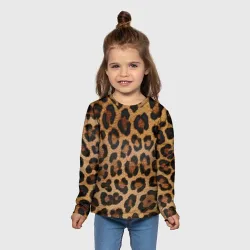 Детский лонгслив 3D Leopards texture - фото 2