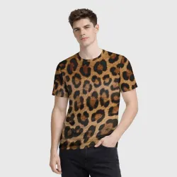 Мужская футболка 3D Leopards texture - фото 2