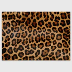 Поздравительная открытка Leopards texture