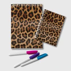 Блокнот Leopards texture
