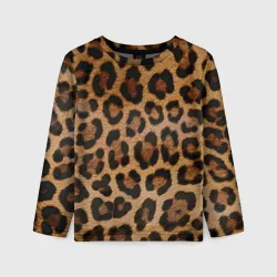 Детский лонгслив 3D Leopards texture