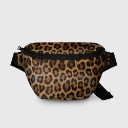 Поясная сумка 3D Leopards texture